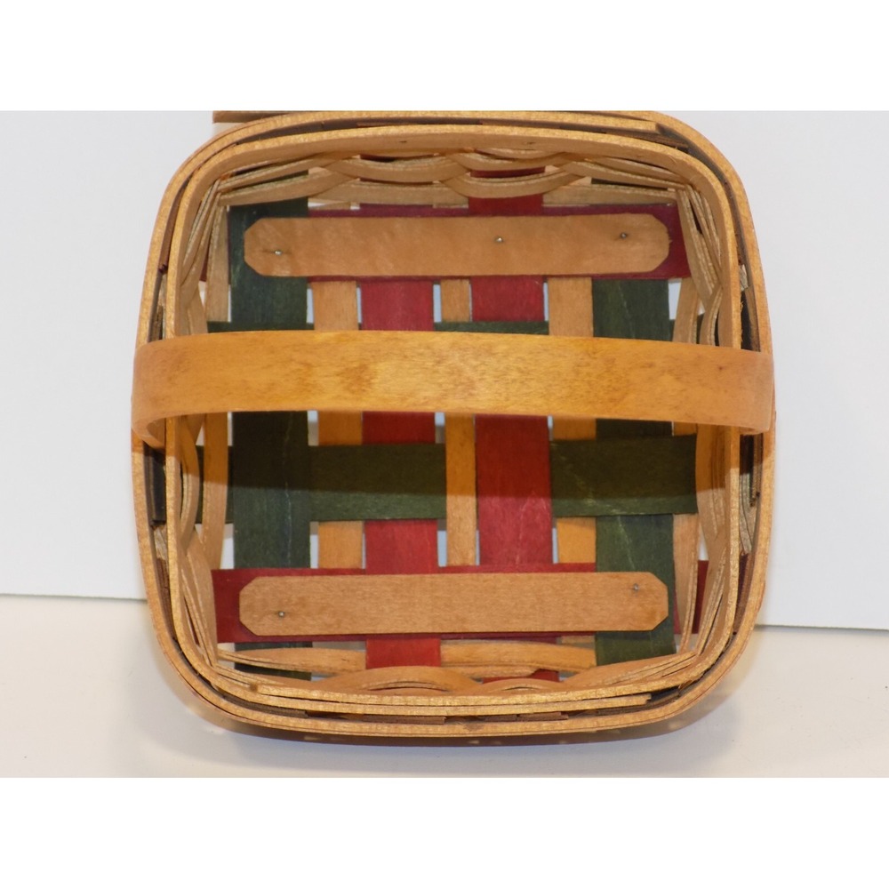 Small Holiday Helper Basket w/ Paprika Liner & Protector 2003 Longaberger - Picture 8 of 16